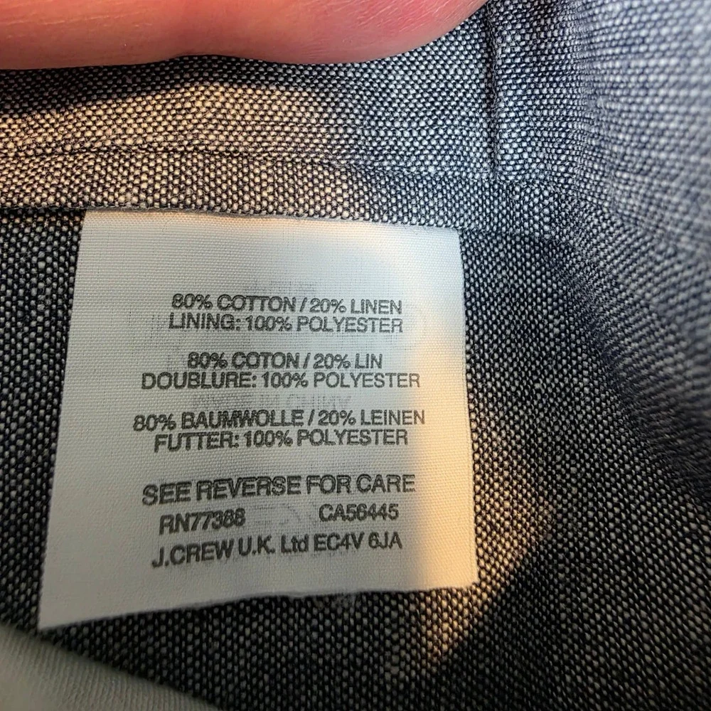 J. Crew measurements included